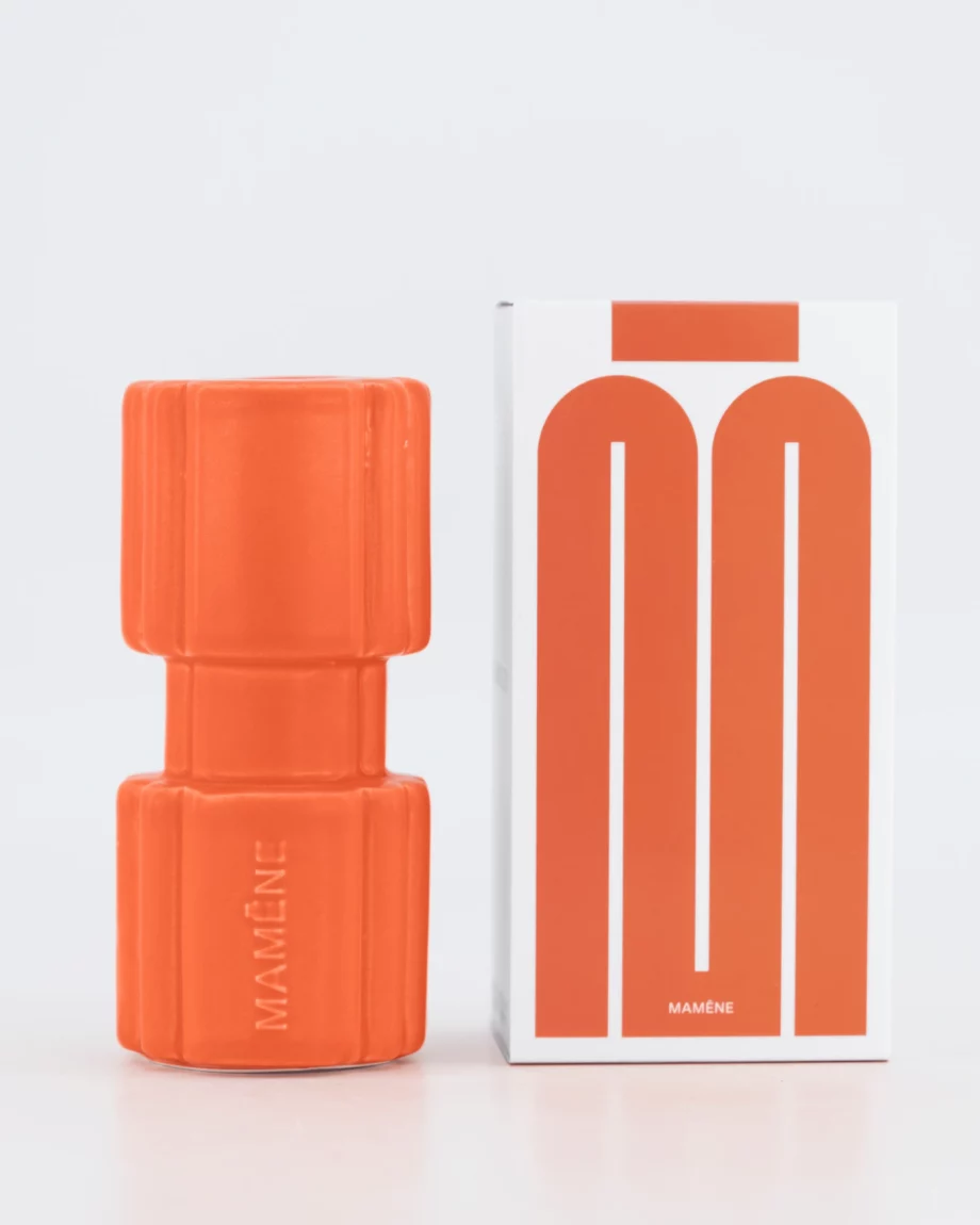 BougeoirTotem-orangecorail-avecboite