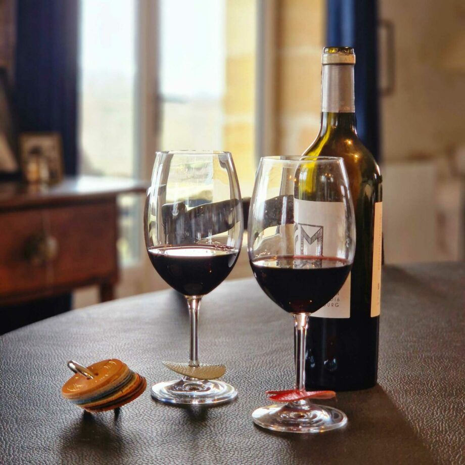 marque-verre avec verre la vie de château