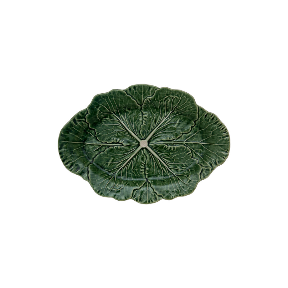 Plat Oval small choux vert bordallo pinheiro