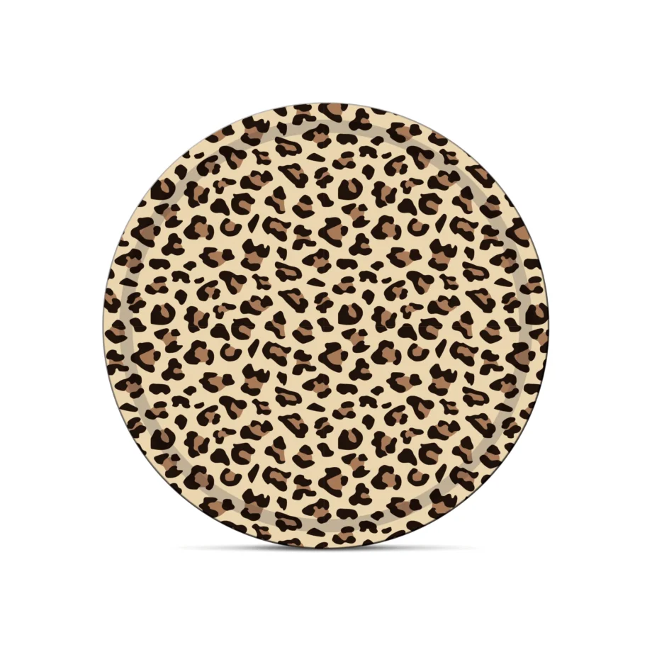 Plateau Bandana Léopard Coco rond
