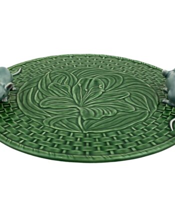 bordallo Pinheiro cheese tray green with mouse