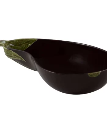 bordallo pinheiro aubergine saladier